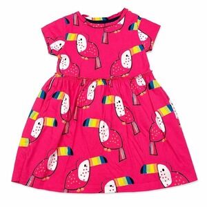 Bluezoo Pink Toucan Baby Dress Sz 12-18